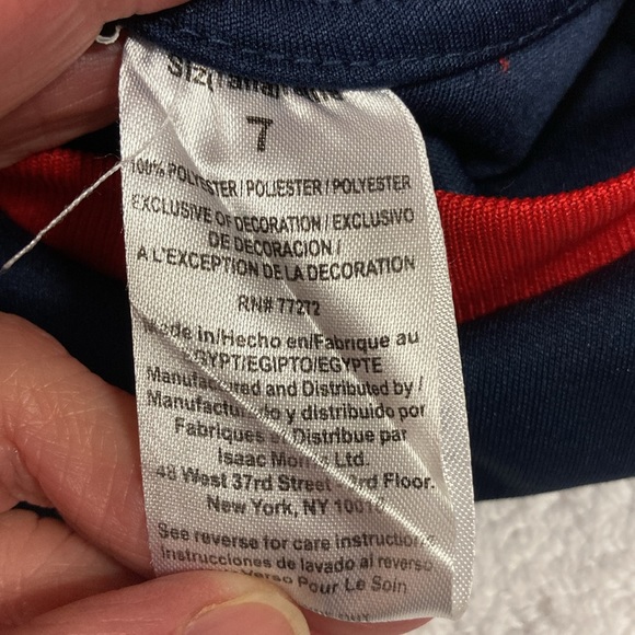 Disney Pixar lightning McQueen navy red race car tank top size 7 - Picture 6 of 6